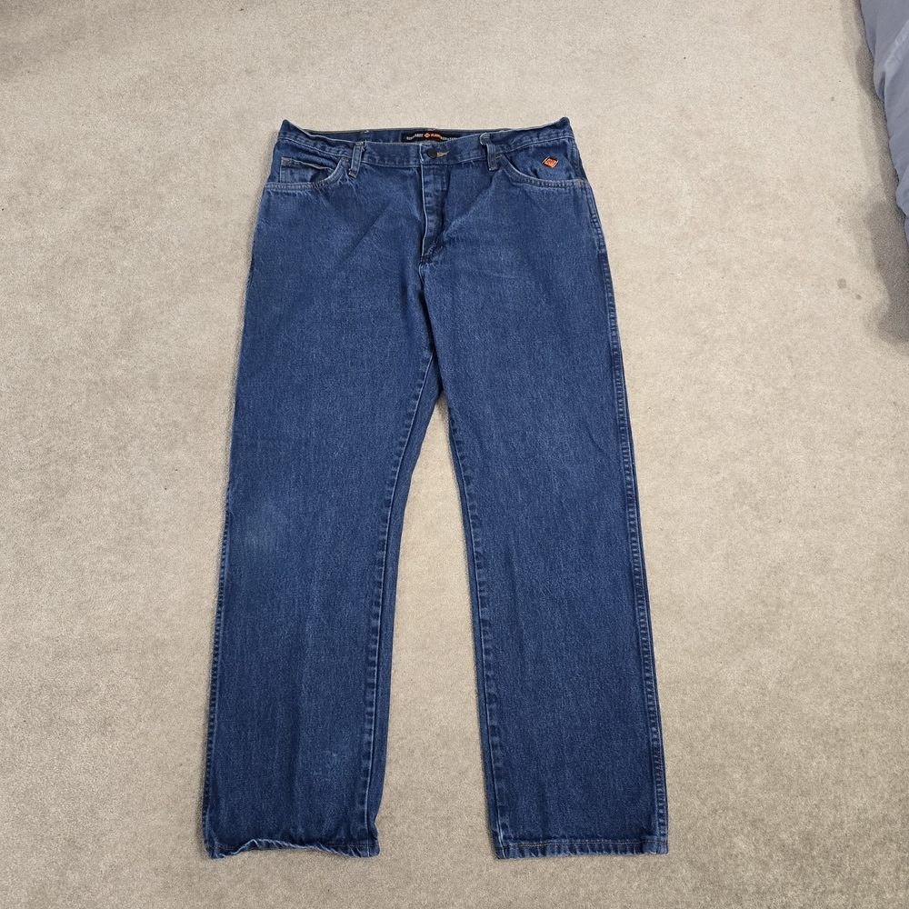 Wrangler FR47MLW (C)Jeans Mens 38x32  Flame Resistant Regular Fit Straight Denim